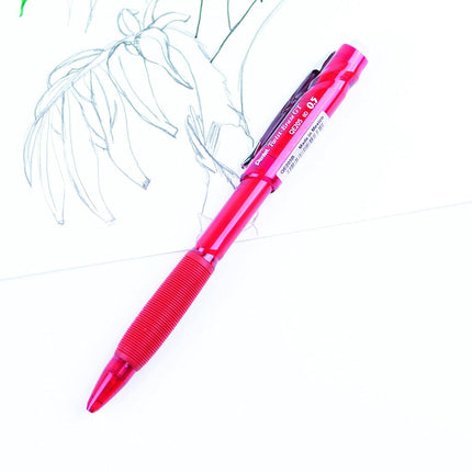 Pentel Twist-Erase GT, 0.5mm, Mechanical Pencil Transparent Burgundy barrel , Box of 12 (QE205B) by Pentel