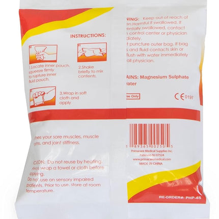 Primacare PHP-45 Instant Hot Pack with Cover Size 4" x 5" (Pack of 24)