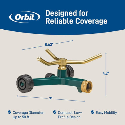 Orbit 58257N Metal 3-Arm Sprinkler