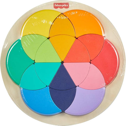 Fisher-Price Wood Color Wheel Puzzle Toy