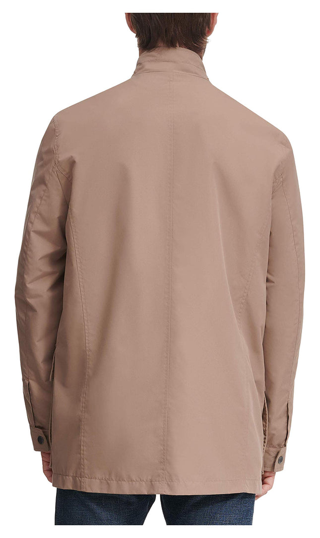Cole Haan Men's City rain Raincoat, Khaki, Medium