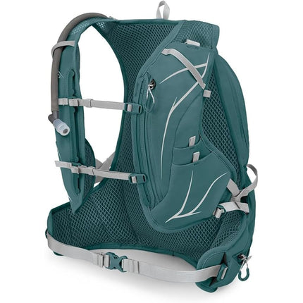 Gilet d'hydratation de course Osprey Dyna 15L pour femme avec réservoir Hydraulics, bleu cascade/doublure argentée, taille M/L