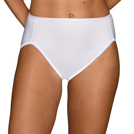 Vanity Fair Women's Illumination Hi Cut Panty 13108 Briefs, Star White, Medium