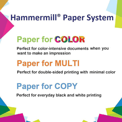 Hammermill Colored Paper, 20 lb Gray Printer Paper, 8.5 x 11-1 Ream (500 Sheets) - Made in The USA, Pastel Paper, 102889R