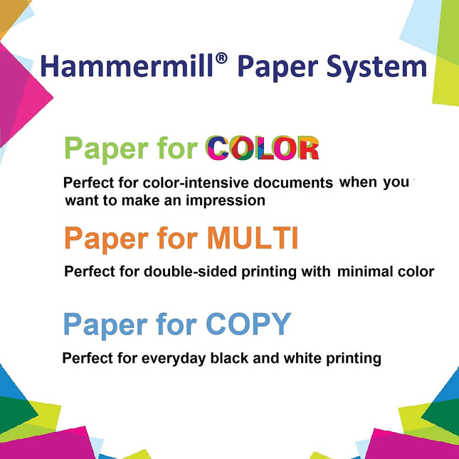Hammermill Colored Paper, 20 lb Gray Printer Paper, 8.5 x 11-1 Ream (500 Sheets) - Made in The USA, Pastel Paper, 102889R