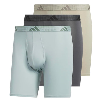 adidas Mens Microfiber 3-Pack Boxer Briefs Casual 