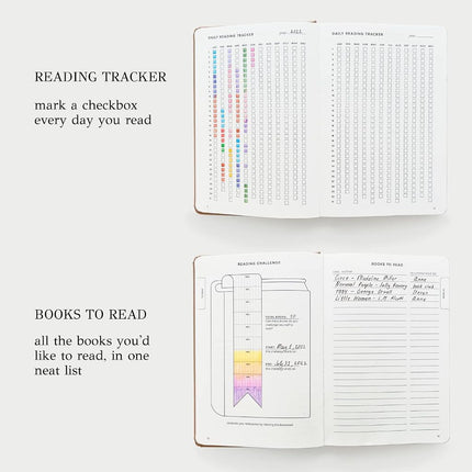 Kunitsa Co. Reading Journal. Book Journal for Book Lovers & Readers. Review and Track Your Reading (Blush, Avid Reader Edition) - 104 Book Reviews