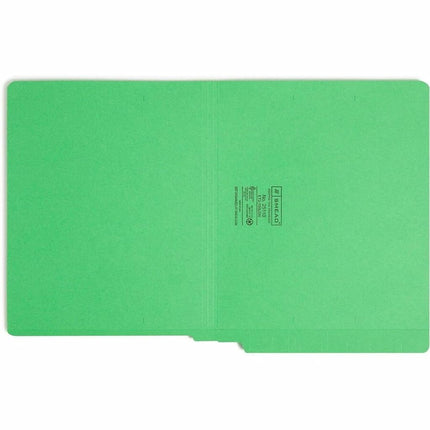 Smead End Tab Folder, Letter, Straight, 11 Point, Green, 100 Per Box (25110)
