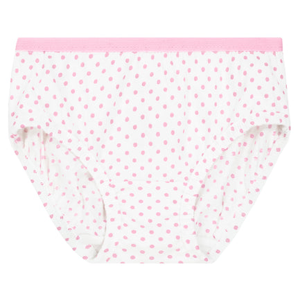Fruit of the Loom Girls' Tag Free Cotton Brief Underwear Multipacks, Brief - 20 Pack - Black/Pink/Grey, 8