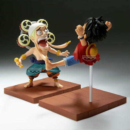 Banpresto Monkey D. Luffy & Enel One Piece - World Collectable Log Stories 8cm Figure