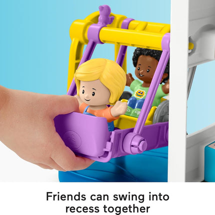 Fisher-Price Little People Toddler Playset with 2 Figures and 2 Accessories for All Schools for Preschool Symbolic Game 1+ Years