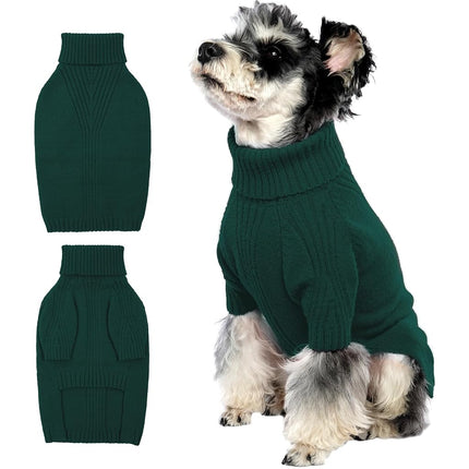 IECOii Dachshund Sweater,Turtleneck Dog Sweater fo