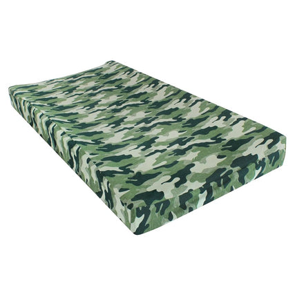 Hudson Baby Unisex Baby Changing Pad Cover, Camo, 