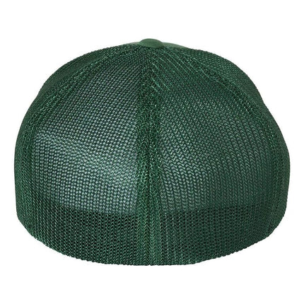Flexfit Unisex's Mesh Fitted Trucker Hat, Black, One Size