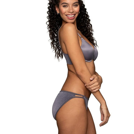 Vanity Fair womensIllumination String Bikini Panty 18108 Bikini Underwear - - Medium Steele Violet