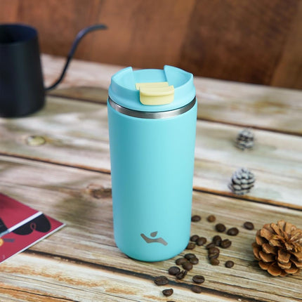Konokyo 16oz Travel Coffee Mug with Lid, Insulated Stainless Tumbler