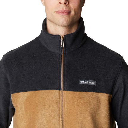 Columbia Men's Steens Mountain Full Zip 2.0 Fleece Jacket, Black/Delta, XL Tall