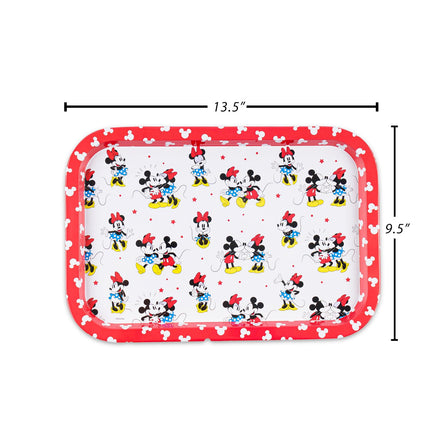 Disney Mickey Mouse Serving Trays - Minnie Mouse Serving Tray Bundle Includes 2 Mickey and Minnie Mouse Themed Food Trays | Mickey Mouse Food Platter