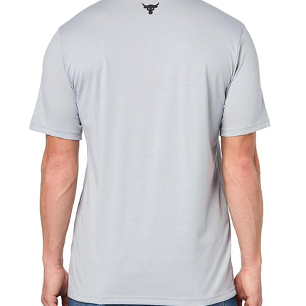 Under Armour - Mens Project Rock BSR T-Shirt, Color Mod Gray Medium Heather (011), Size: XXX-Large