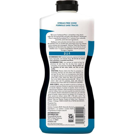 Weiman Hardwood Floor Cleaner Clean and Shine 2-in-1 for Vinyl, 946 ml