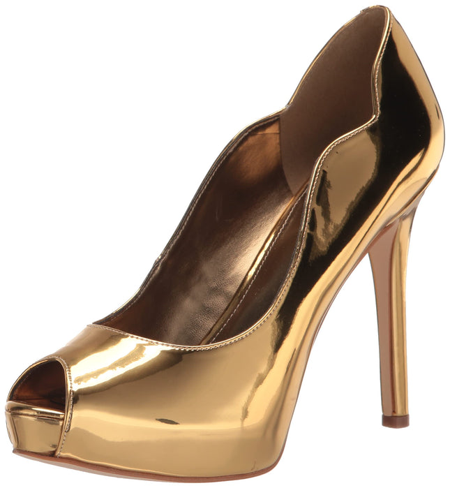 NINE WEST Women's Hilare Pump, Barely Nude 110, 9.