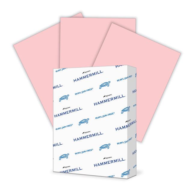 Hammermill Colored Paper, Pink Printer Paper, 20lb