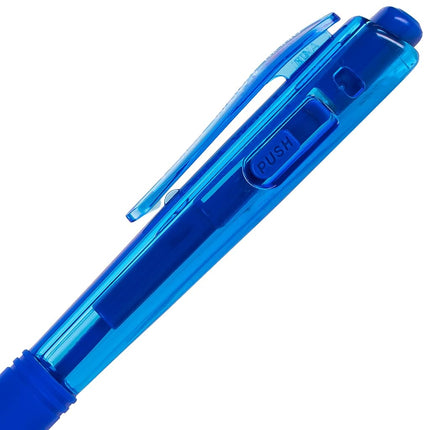 Pentel BK440 Retractable Ballpoint Pen and Ergonomic Triangular Grip Zone Pack of 12 Blue