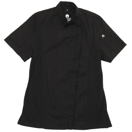 Chef Works BB051-XXL Women's Springfield Zip Chefs Jacket, 2X-Large Size, Black