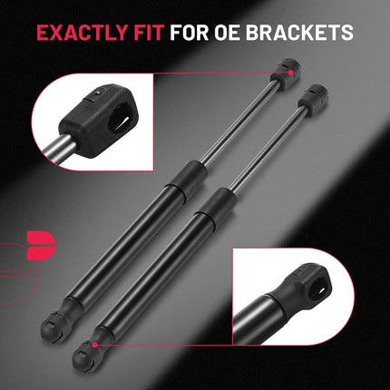 BDFHYK C16-04464 13 inch/30Lbs (133N Gas Struts Shocks for Camper Shell Window Pickup Leer Topper Canopy Truck Weatherguard Tool Box Lid, Pack of 2PCS