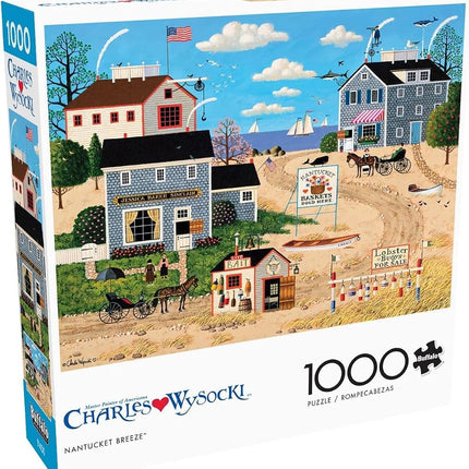 Buffalo Games - Charles Wysocki - Nantucket Breeze - 1000 Piece Jigsaw Puzzle for Adults Challenging Puzzle Perfect for Game Nights - Finished Puzzle Size is 26.75 x 19.75