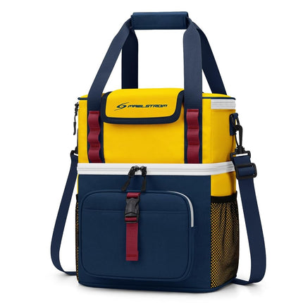 Maelstrom Lunch Box for Women, 20L Insulated Lunch Bag Men, Leakproof Double Deck Cooler Bag, Soft Lunch Cooler with Quick Access Flip-Top Lid for Work, Beach,Travel, Camping