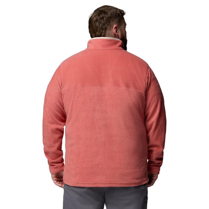 Columbia mens Steens Mountain Half Snap II, Washed Red/Dark Stone, XS