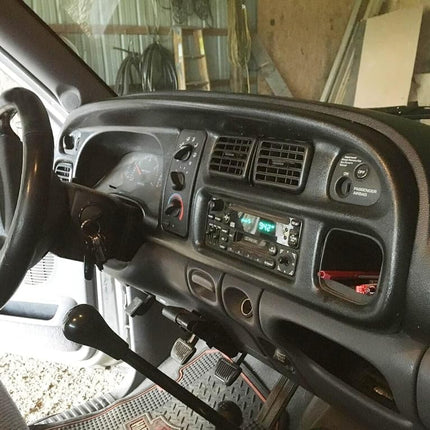 ECOTRIC Dash Board Bezel Cover Compatible with 1998-2002 Ram 1500