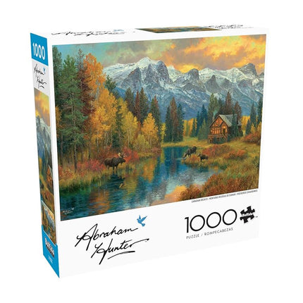Buffalo Games - Abraham Hunter - Canadian Rockies - 1000 Piece Jigsaw Puzzle for Adults Challenging Puzzle Perfect for Game Nights - Finished Puzzle Size is