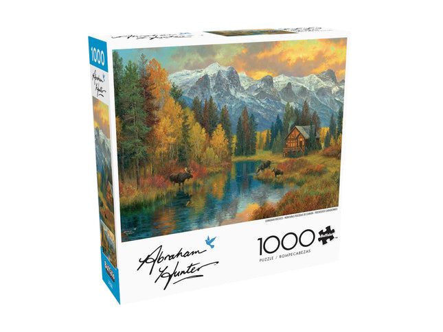 Buffalo Games - Abraham Hunter - Canadian Rockies - 1000 Piece Jigsaw Puzzle for Adults Challenging Puzzle Perfect for Game Nights - Finished Puzzle Size is
