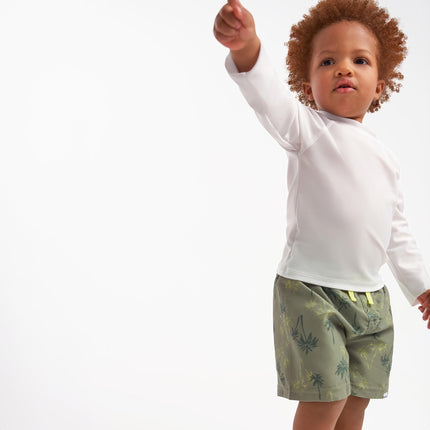 Gerber Toddler & Baby Boys Surf Swim Trunks 2-Pack, Palm Tree, 3T