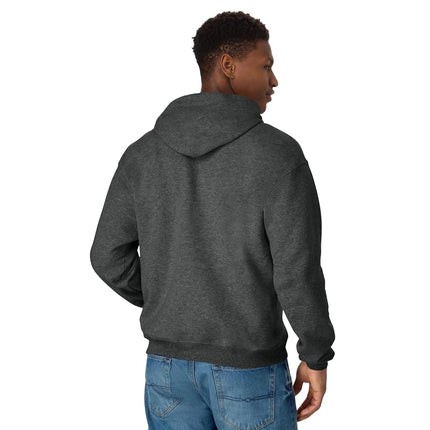 Hanes Men's EcoSmart Hoodie, Midweight Fleece, Pullover Hooded Sweatshirt, Charcoal Heather, 3XL