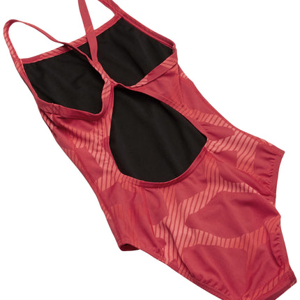 Arena Spider Light Drop Back MaxLife One Piece Swimsuit, Red - Red, 22
