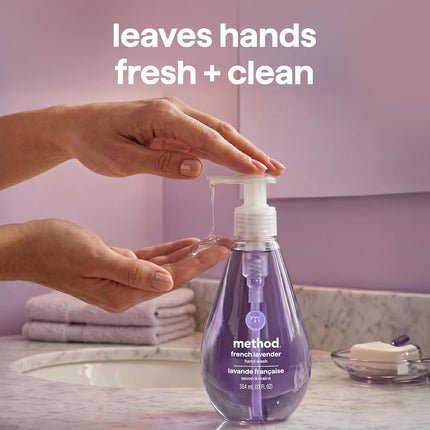Method Gel Hand Wash, French Lavender, 12 oz, 3 pack, Packaging May Vary