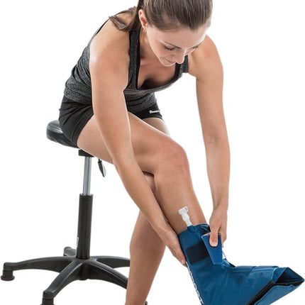 Coussinet de thérapie par le froid Aircast Cryo/Cuff pour cheville – Idéal pour les entorses aiguës, les traumatismes, la période postopératoire, la douleur et la rééducation – S'utilise avec la glacière Aircast Cryo/Cuff