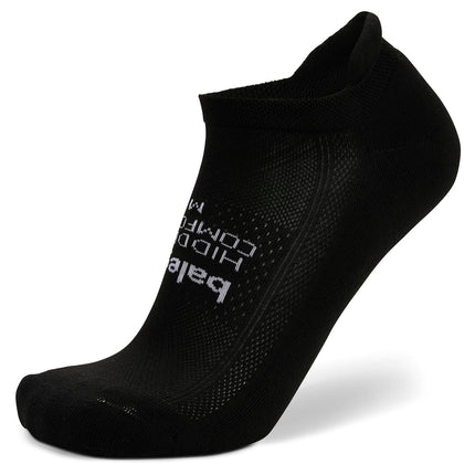 Balega Hidden Comfort Performance No Show Athletic Running Socks for Men and Women (1 Pair)-Ergonomic Fit,Cushioned,Breathable,Moisture-Wicking,Seamless Toe,Black,L