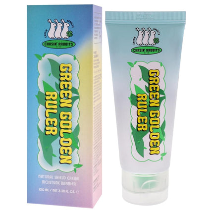 CHASIN' RABBITS Green Golden Ruler Face Moisturizer Cream | Korean Skin Care Moisturizer Face Cream with Green Tea Extract & Probiotics | Vegan Intensive Moisturizing & Nourishing (2.53 fl oz)