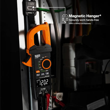 Klein Tools CL460S 400A AC/DC Auto-Ranging Smart Digital Clamp Meter with TRMS, Multimeter, Voltage Meter, Backlit Display, Amp Meter, Electrician Tools