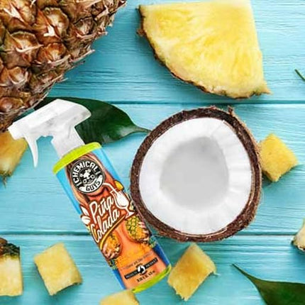 Chemical Guys AIR22916 Pina Colada Air Freshener and Odor Eliminator, (Great for Cars, Trucks, SUVs, RVs, Home, Office, Dorm Room & More) 16 fl oz