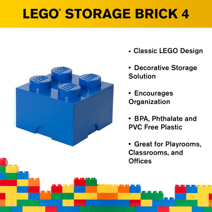 Lego 4003 Ladrillo de almacenamiento 4 azul medio