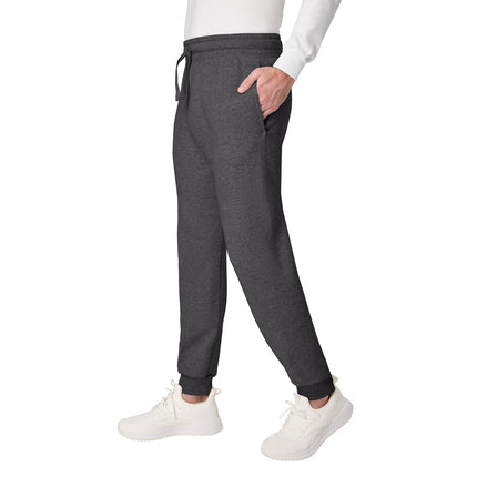 Hanes EcoSmart Jogger Sweatpants, Men's Midweight Fleece Lounge Pants, 30.5", Smoke Gray, XXL