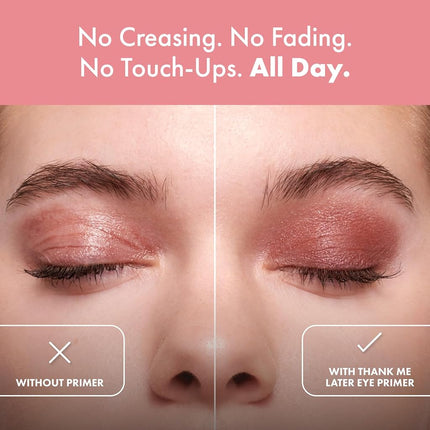 Elizabeth Mott Eye Primer Makeup Eyeshadow Base: Thank Me Later Eye Shadow Base to Prevent Oily Lids and Creasing - Clear Waterproof Eyeshadow Primer for All Shadows - Paraben Free & Cruelty Free, 10g