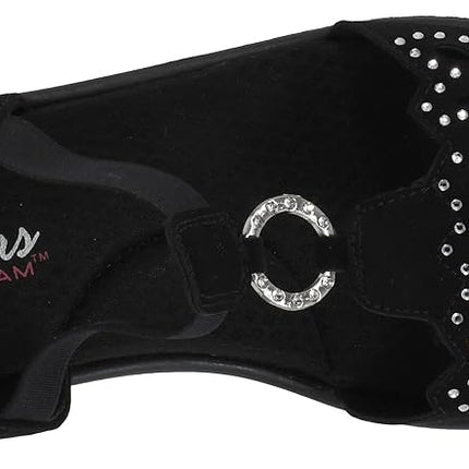 Skechers Women's Rumblers-Queen B Wedge Sandal, Black, 9.5