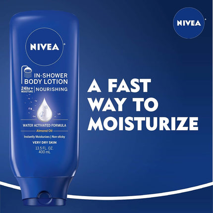 NIVEA In-Shower Nourishing Body Lotion 13.5 Fluid Ounce