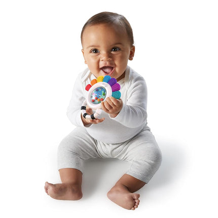 Baby Einstein, Outstanding Opus The Octopus, Sensory Rattle and Teether Multi-Use Toy, BPA Free and Chillable, 3 Months and up, 1pk